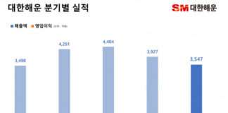 SM그룹 대한해운, 시황 악화 불구 견조한 실적 달성