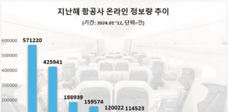 정비부문 호평받은 ‘대한항공’ 지난해 소비자 관심도 1위…제주항공·진에어 순