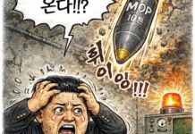미디어원 만평 “이제 지하는 무덤이다”