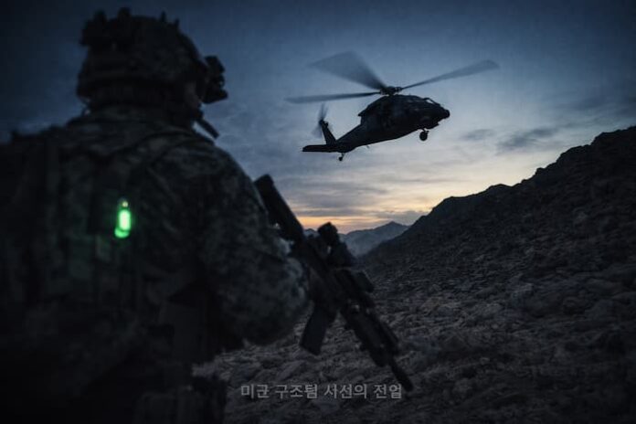 이란 상공 미군 F-15E 격추 조종사 구조 작전 특수부대 PJ 파라레스큐 요원 진입