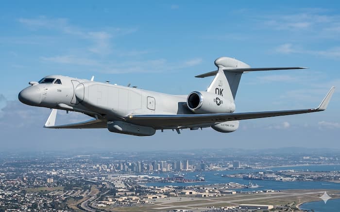 EA-37B 전자전기 비행 모습, 미군 전자전 항공