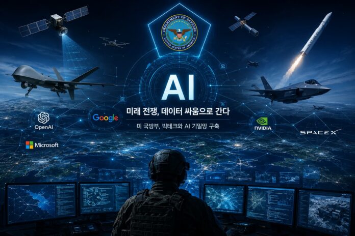 미래 전쟁 데이터 싸움과 미 국방부 AI 기밀망 구축