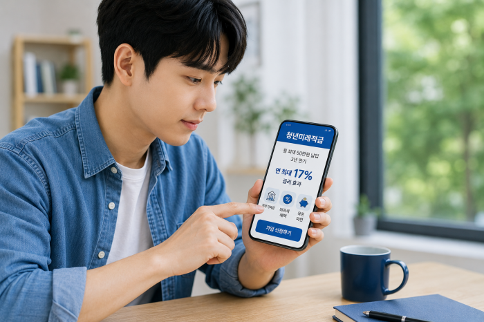 청년미래적금 은행 앱 비대면 가입 신청