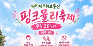 제주 허브동산, 제주도 ‘핑크뮬리 축제’ 개최