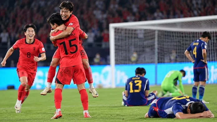01_korea-football-asian-games-fourth-gold 2026 아시안게임 남자축구 4연패를 표현한 한국 대표팀 우승 재구성 이미지