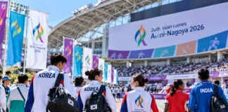 인도 핑계 대는 체육회, 메달표는 보고 말하나 2026 아이치·나고야 아시안게임 경기장에 모인 한국과 아시아 각국 선수들