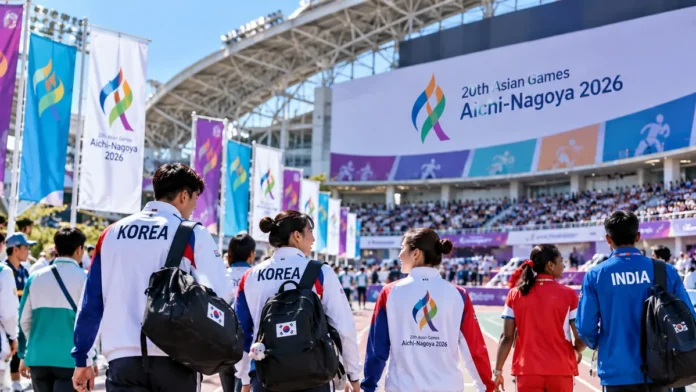 2026 아이치·나고야 아시안게임과 한국 엘리트 스포츠 2026 아이치·나고야 아시안게임 경기장에 모인 한국과 아시아 각국 선수들