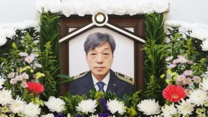 고 김진석 소방위 영정사진 고 김진석 소방위의 영정사진