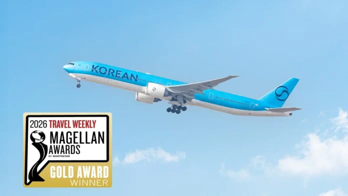 korean-air-magellan-awards-2026 대한항공 항공기와 2026 마젤란 어워즈 금상 수상 안내
